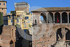 House of the Knights of Rhodes Casa dei Cavalieri di Rodi in Forum of Augustus, Rome, Italy