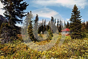 House on the lake shore