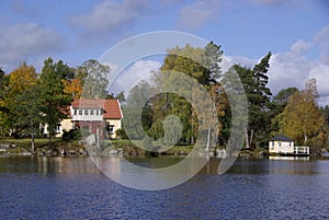 House at the lake, Sweden