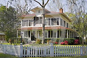 House with landscaped yard