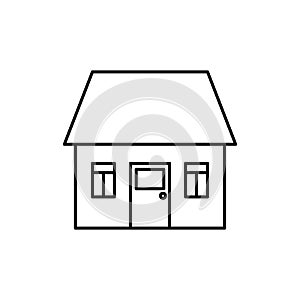 House line icon for real estate, mortgage, loan, concept and homepage.