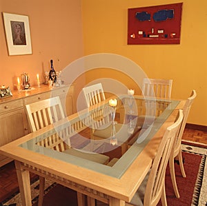 house of living room ,table with chair