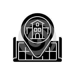 House location black glyph icon