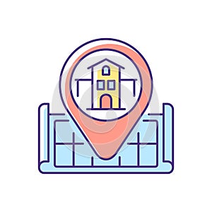 House location RGB color icon