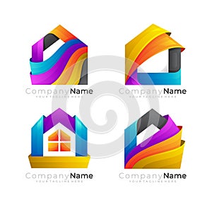 House logo with colorful design