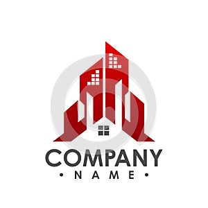 House Logo Real Estate logo vector, Cottage Farm Logotype concept icon