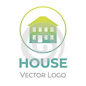 House logo vector design template. Home selling company interior design, construction company symbol.