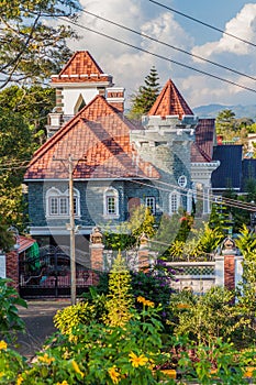 House looking as a castle in Pyin Oo Lwin, Myanm
