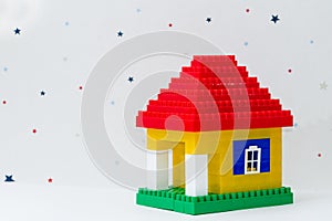house made of children constructor
