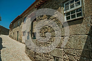 House made of stone and glazed window