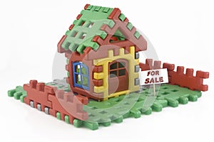 House made of toy blocks