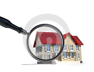 House and magnify glass