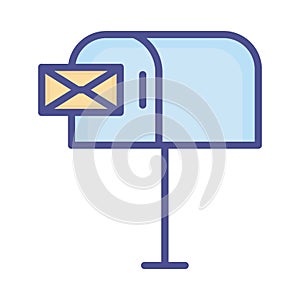 House mailbox Isolated Vector icon which can easily modify or edit