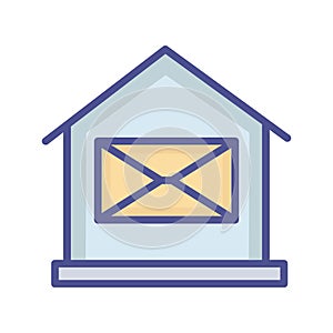 House mailbox Isolated Vector icon which can easily modify or edit