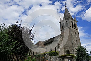 House in the medieval village of Nernier, Haute-savoie France.