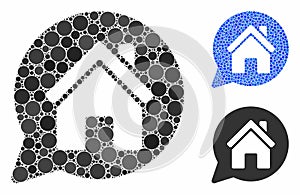 House Mention Mosaic Icon of Circles