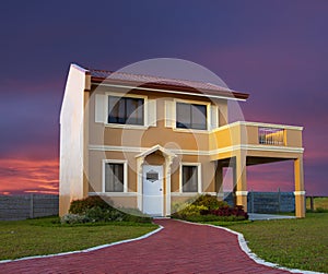 A house modeled from Italian style