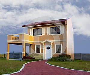 A house modeled from Italian style