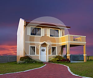 A house modeled from Italian style photo