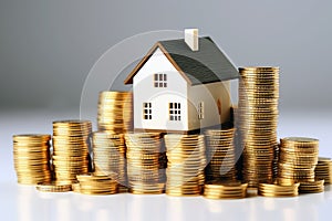 house and money, AI generated