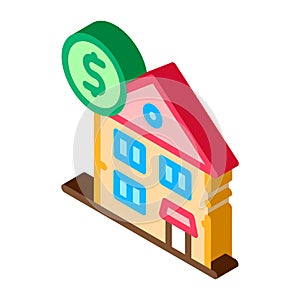 House Mortgage isometric icon vector illustration