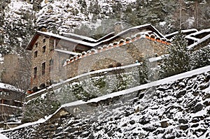 House in mountain. Ordino. Andorra