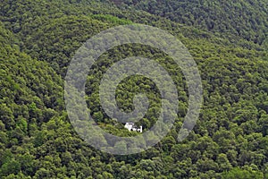 house in the mountains