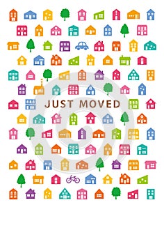 House moving greeting card.