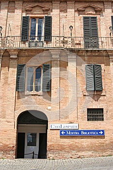 House, museum and library of Giacomo Leopardi