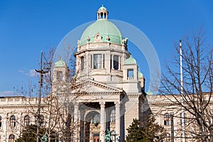 The House of the National Assembly of the Republic of Serbia in Belgrade, Serbia