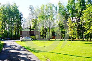 House and nature in Panevezys district near Karsakiskis village