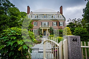 House near Harvard Square, in Cambridge, Massachusetts. photo