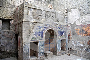 House of Neptune and Amphitrite in Herculaneum, Italy