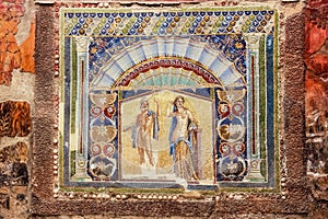 House of the Neptune Mosaic. Herculaneum. Naples. Italy