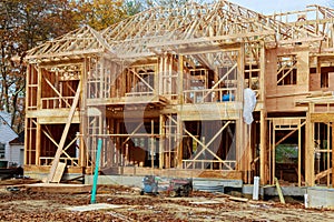 Single Family Home Construction - Building a New Wood Framed House