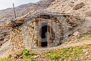 House in Nofin village in Fann mountains, Tajikist
