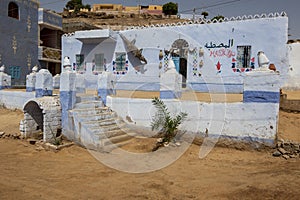 A house in the  Nubian village of Garb-Sohel in Egypt. photo