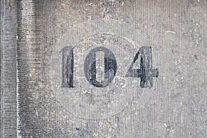 House Number 104