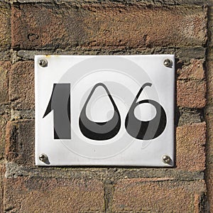 House number 106