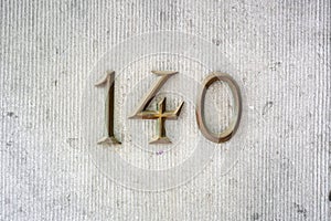 House number 140