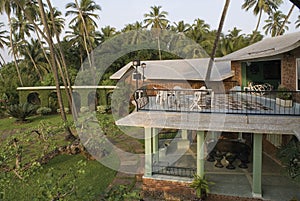 House number 2 in North Goa designed by architect Gerard Da Cunha. Goa state. India