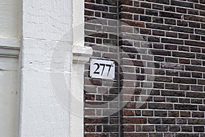 House Number 277b At Amsterdam The Netherlands 2-7-2020