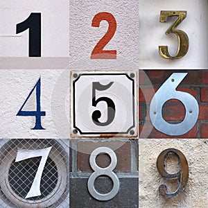 House number set