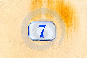 House number seven