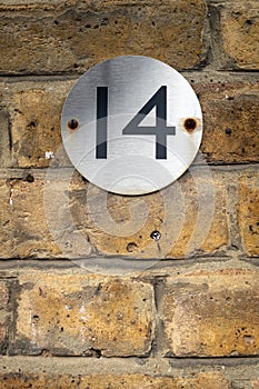 House number 14 photo
