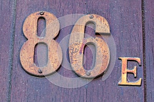 House numbers from France, Belguim, Sweden, Denmark, Finland and St Petersburg