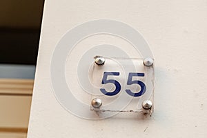 House numbers from France, Belguim, Sweden, Denmark, Finland and St Petersburg photo