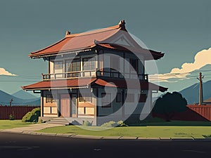 A house that often appears in Japanese cartoons