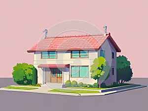 A house that often appears in Japanese cartoons