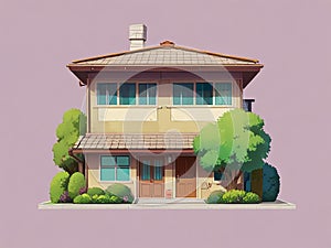 A house that often appears in Japanese cartoons